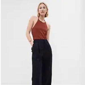 NWT Gap Burnt Orange Crochet Halter Top -Size X-Small